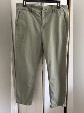 LOFT ‘Girlfriend Chino’ Petite Light Olive Green Pants 14P
